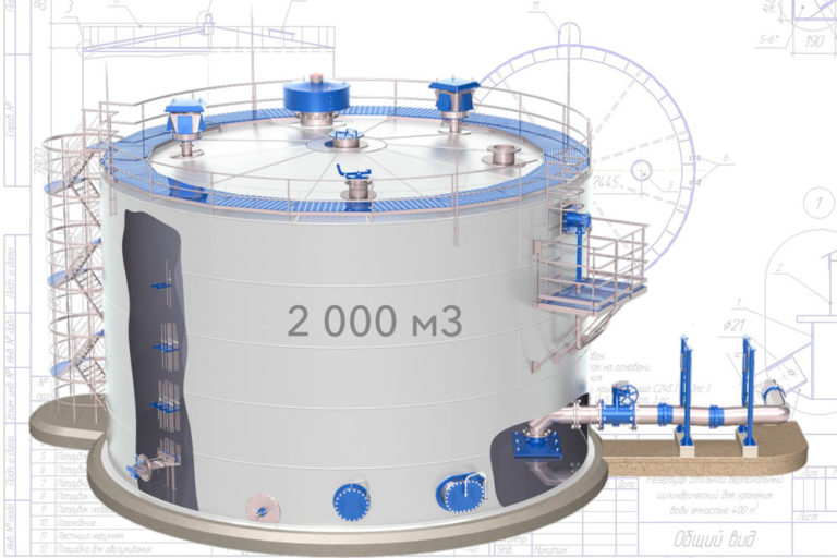 вертикальные стальные резервуары